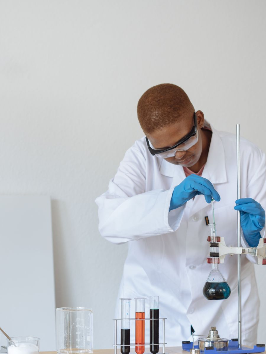 student in chemistry during a tuition class in singapore